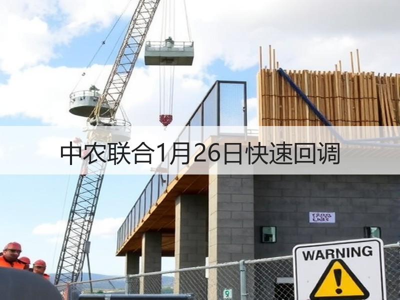 中农联合1月26日快速回调
