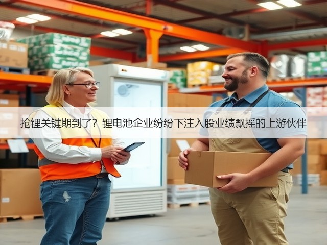 抢锂关键期到了？锂电池企业纷纷下注入股业绩飘摇的上游伙伴(图1)