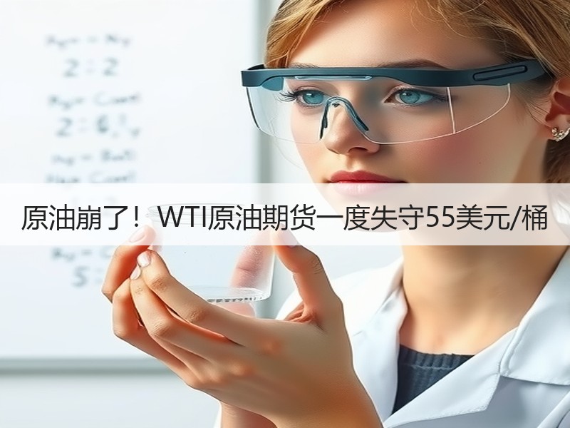 原油崩了！WTI原油期货一度失守55美元/桶