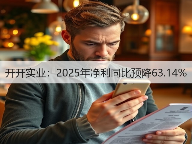 开开实业:2025年净利同比预降63.14%(图3) 开开实业:2025年净利同比预降63.14%(图3)