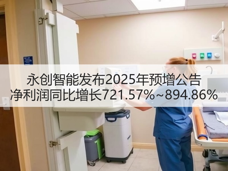 永创智能发布2025年预增公告 净利润同比增长721.57%~894.86%
