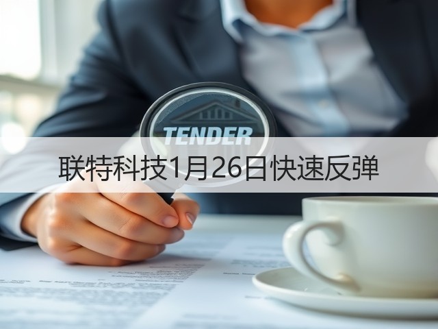 联特科技1月26日快速反弹(图1) 联特科技1月26日快速反弹(图1)