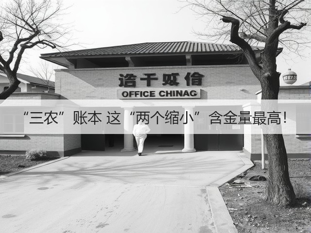 “三农”账本 这“两个缩小”含金量最高!(图2) “三农”账本 这“两个缩小”含金量最高!(图2)