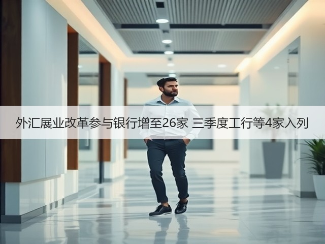 外汇展业改革参与银行增至26家 三季度工行等4家入列(图3)