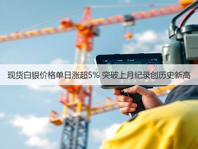 现货白银价格单日涨超5% 突破上月纪录创历史新高(图1) 现货白银价格单日涨超5% 突破上月纪录创历史新高(图1)