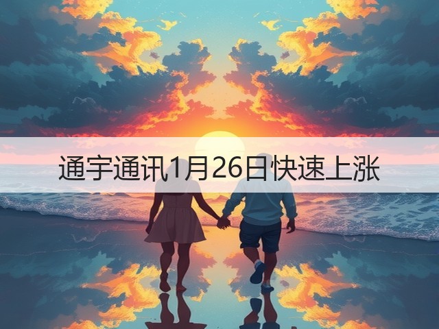 通宇通讯1月26日快速上涨(图2) 通宇通讯1月26日快速上涨(图2)