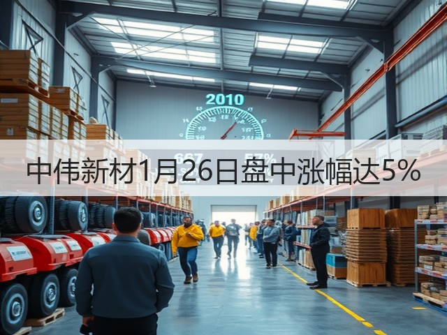 中伟新材1月26日盘中涨幅达5%(图2) 中伟新材1月26日盘中涨幅达5%(图2)