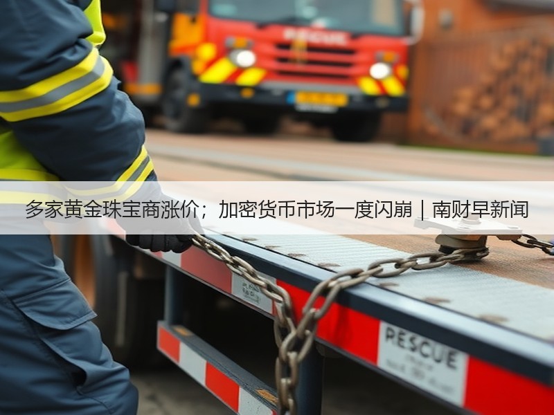 多家黄金珠宝商涨价；加密货币市场一度闪崩｜南财早新闻