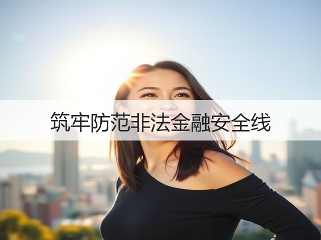 筑牢防范非法金融安全线(图1)
