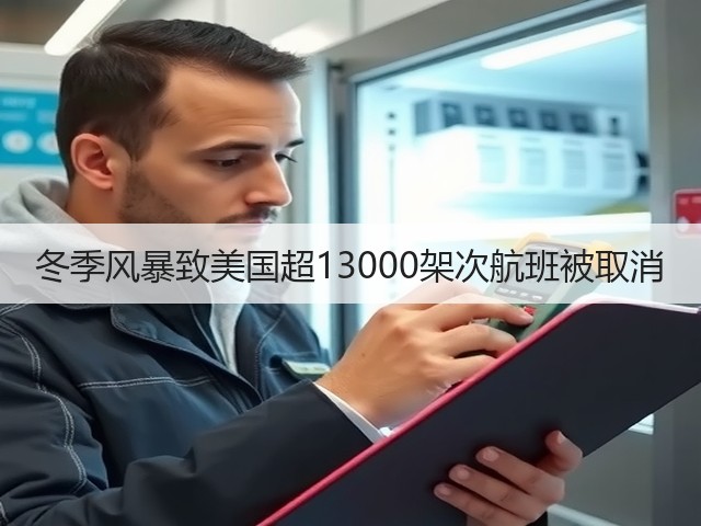 冬季风暴致美国超13000架次航班被取消(图1)