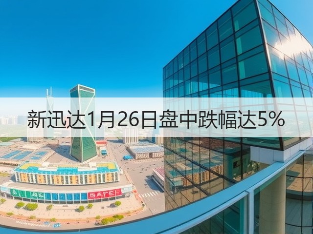 新迅达1月26日盘中跌幅达5%(图3) 新迅达1月26日盘中跌幅达5%(图3)