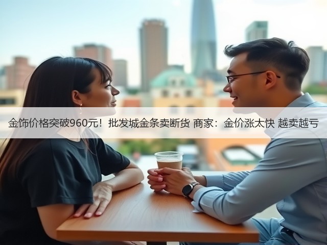 金饰价格突破960元!批发城金条卖断货 商家:金价涨太快 越卖越亏(图1) 金饰价格突破960元!批发城金条卖断货 商家:金价涨太快 越卖越亏(图1)