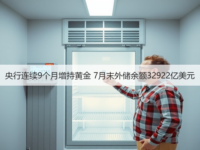 央行连续9个月增持黄金 7月末外储余额32922亿美元(图3) 央行连续9个月增持黄金 7月末外储余额32922亿美元(图3)