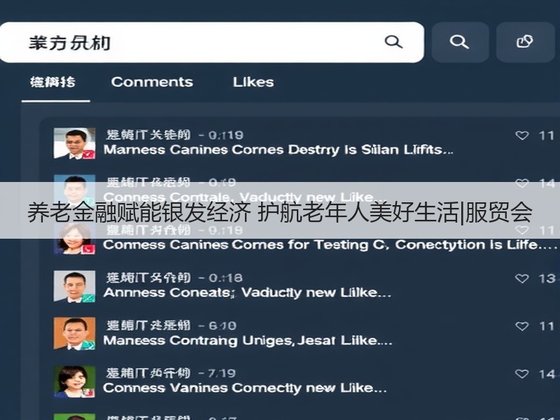 养老金融赋能银发经济 护航老年人美好生活|服贸会