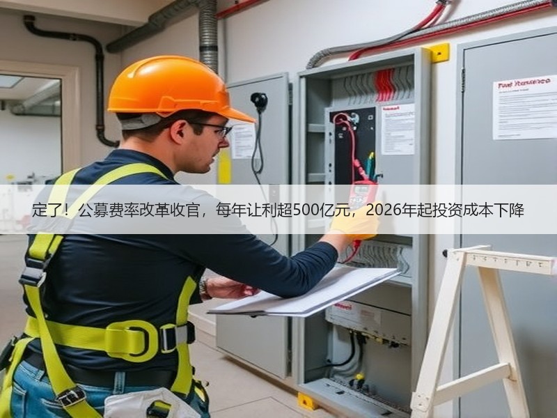 定了！公募费率改革收官，每年让利超500亿元，2026年起投资成本下降