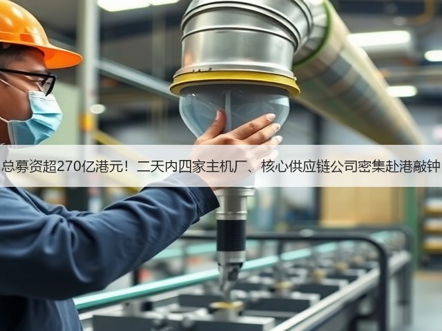 总募资超270亿港元！二天内四家主机厂、核心供应链公司密集赴港敲钟(图3)