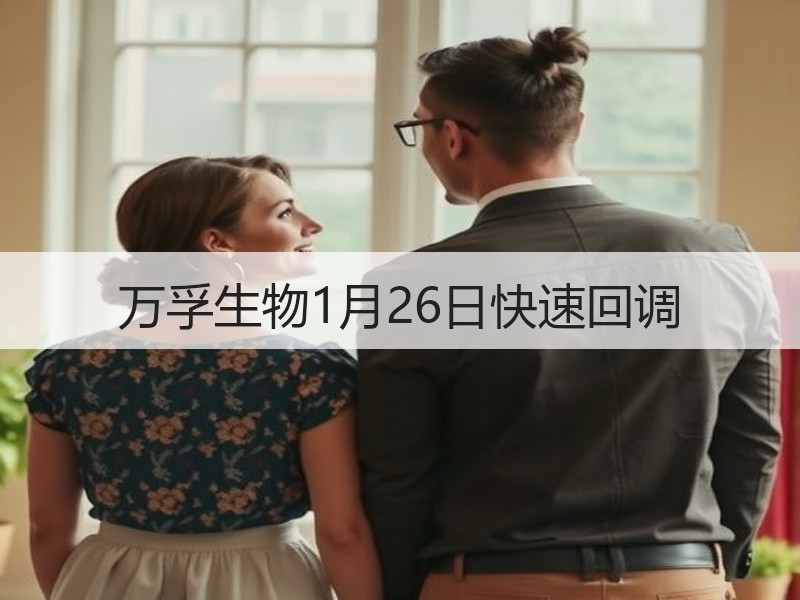 万孚生物1月26日快速回调