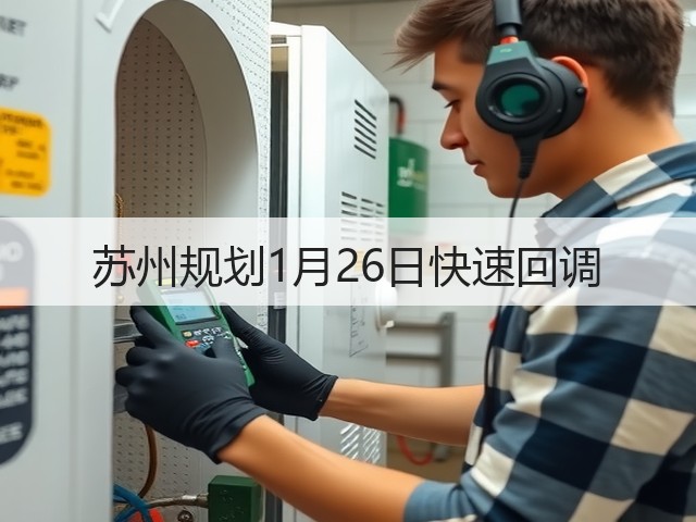 苏州规划1月26日快速回调(图1) 苏州规划1月26日快速回调(图1)