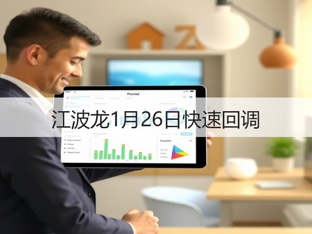 江波龙1月26日快速回调(图2)
