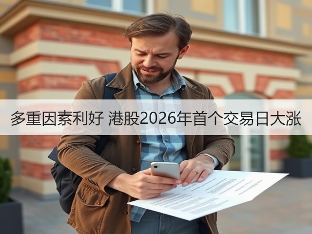 多重因素利好 港股2026年首个交易日大涨(图3)