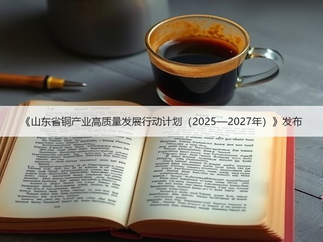 《山东省铜产业高质量发展行动计划(2025—2027年)》发布(图3) 《山东省铜产业高质量发展行动计划(2025—2027年)》发布(图3)
