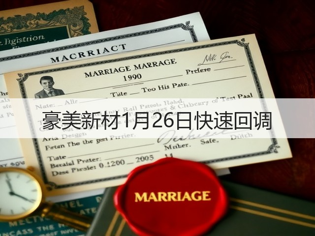 豪美新材1月26日快速回调(图3) 豪美新材1月26日快速回调(图3)