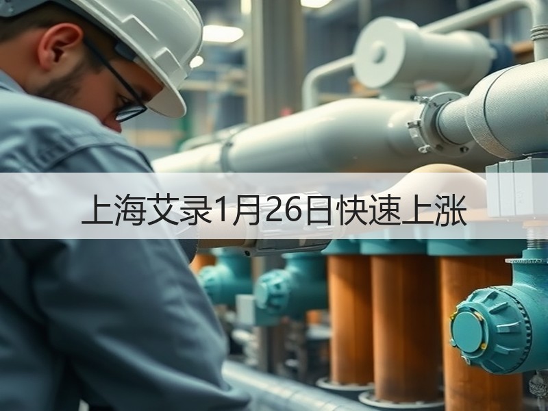 上海艾录1月26日快速上涨