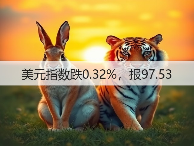 美元指数跌0.32%,报97.53(图3) 美元指数跌0.32%,报97.53(图3)