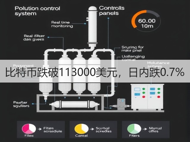 比特币跌破113000美元，日内跌0.7%(图2)