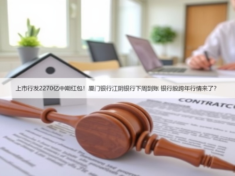 上市行发2270亿中期红包！厦门银行江阴银行下周到账 银行股跨年行情来了？