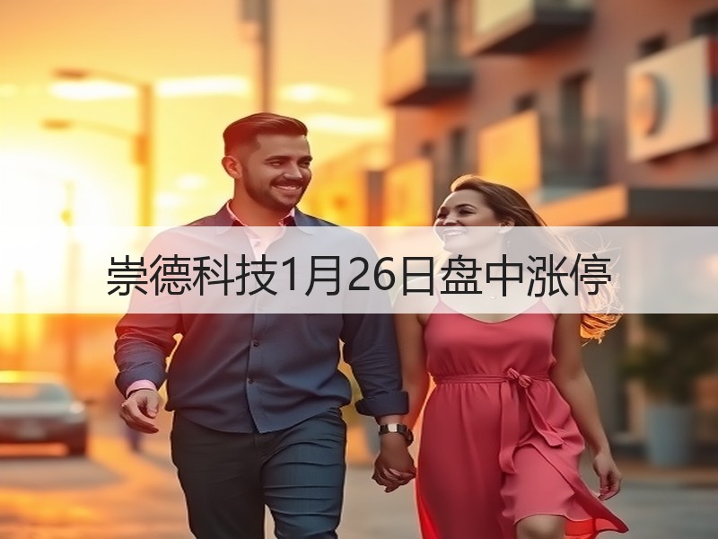 崇德科技1月26日盘中涨停