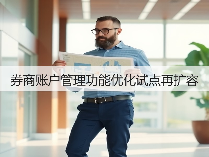 券商账户管理功能优化试点再扩容