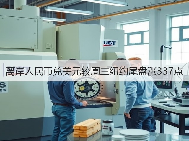 离岸人民币兑美元较周三纽约尾盘涨337点(图1)