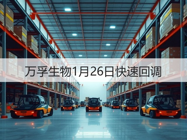 万孚生物1月26日快速回调(图2)