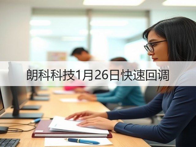 朗科科技1月26日快速回调(图2)
