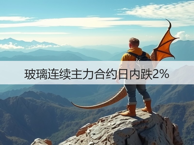 玻璃连续主力合约日内跌2%
