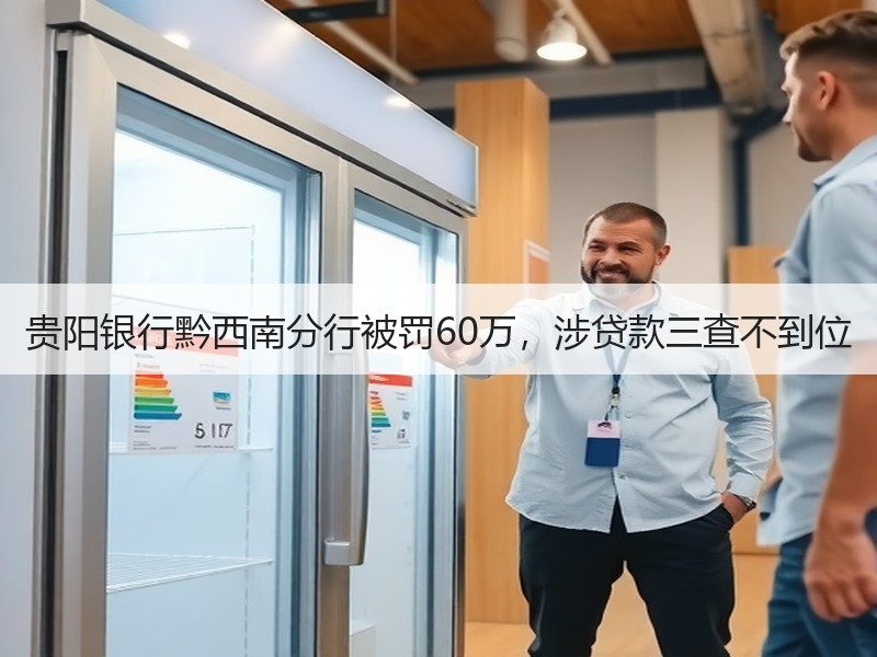 贵阳银行黔西南分行被罚60万，涉贷款三查不到位