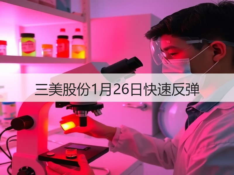 三美股份1月26日快速反弹