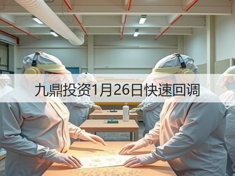 九鼎投资1月26日快速回调