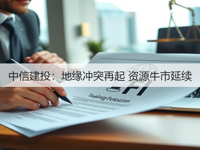 中信建投:地缘冲突再起 资源牛市延续(图1) 中信建投:地缘冲突再起 资源牛市延续(图1)