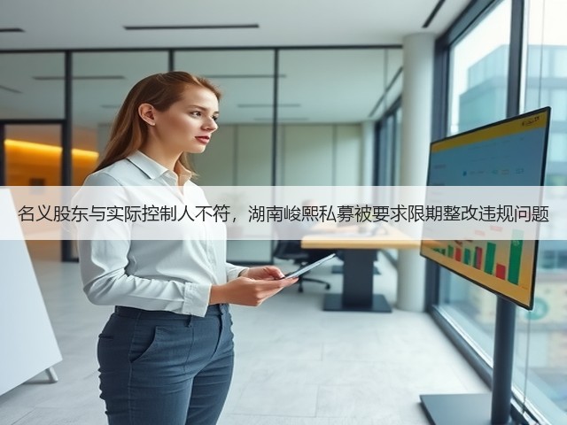 名义股东与实际控制人不符,湖南峻熙私募被要求限期整改违规问题(图3) 名义股东与实际控制人不符,湖南峻熙私募被要求限期整改违规问题(图3)