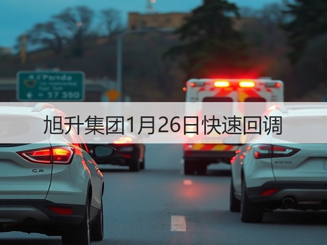 旭升集团1月26日快速回调(图2)