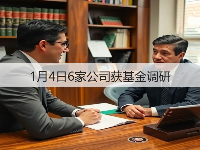 1月4日6家公司获基金调研