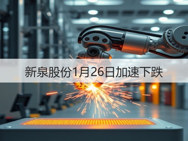 新泉股份1月26日加速下跌(图2) 新泉股份1月26日加速下跌(图2)