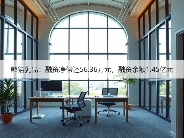 熊猫乳品:融资净偿还56.36万元,融资余额1.45亿元(图1) 熊猫乳品:融资净偿还56.36万元,融资余额1.45亿元(图1)