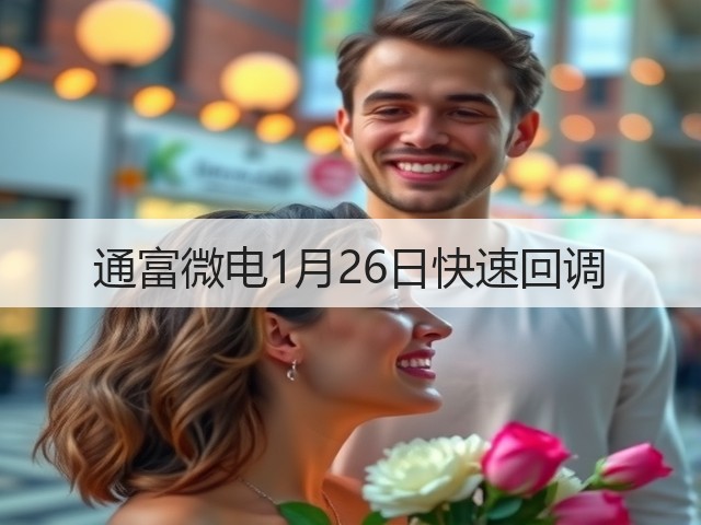 通富微电1月26日快速回调(图1)