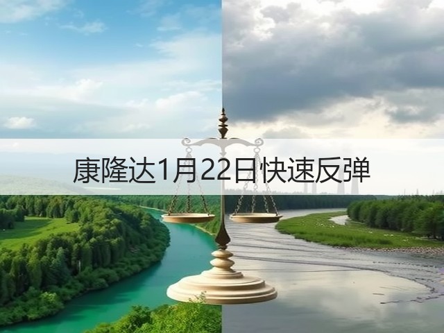 康隆达1月22日快速反弹(图3) 康隆达1月22日快速反弹(图3)