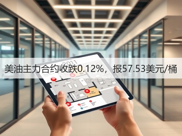 美油主力合约收跌0.12%，报57.53美元/桶(图3)