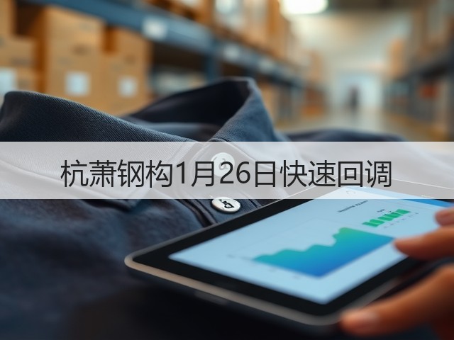 杭萧钢构1月26日快速回调(图3)