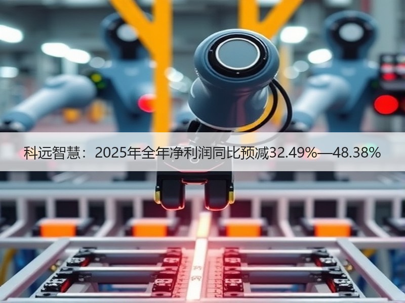 科远智慧：2025年全年净利润同比预减32.49%—48.38%